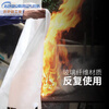 Flame Warrior Fire Extinguishing Blanket Silicone Material Family Kitchen Disaster B Factory Emergency Fire Protection Blanket Fire Room Should Be Hand-Free Silicone 1.5*1.5m (Orange)