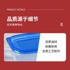 Biuyum packing box 1000 round bowls with white background and yellow lid, anti-theft and thickened, 120 sets in a box