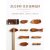 Xiangmanchu Chopstick Rest Creative Japanese-style Household Chopstick Rest Dining Table Hotel Catering Wooden Chopstick Rest Chopstick Spoon Rest Ornament Tableware Old Lacquer Concave Dual-Purpose (Pack of Two)
