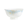 Guoyue Jingdezhen bone china bowls and plates tableware household bowls complete set of underglaze colored bowls and plates combination light luxury housewarming gift bowls and chopsticks Muyun Liunian 5-inch tall bowl 1