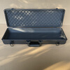 An Junsheng Aluminum alloy box portable suitcase instrument box equipment box tool box glove box accessories box long box This model does not support customization Black 62.5*18.5*11 cutting cotton