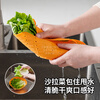OEING pickled cabbage artifact Japanese silicone drain bowl squeeze dumpling stuffing vegetable basket home kitchen salad drying foldable silicone drain bowl - orange