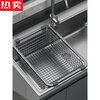 Yishan German imported quality kitchen 304 stainless steel sink drain basket drain rack sink vegetable basin wash bowl bowl 33 gun gray 304 stainless steel nano encryption