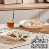 Xingfang Dumpling Plate Double-layer Drainage Plate Round Dumpling Plate with Vinegar Plate and Compartment Snack Plate