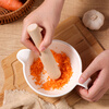 Baijie ceramic grinding bowl baby food supplement grinder baby rice paste bowl with grinding rod household manual grinding tableware