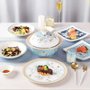 Tao Yuan Meng Blossoms Bowls and Plate Tableware Sets Light Luxury Household Tableware Gift Boxes
