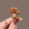 MKING PRETTY Ruth's same style cute beckoning bear side clip exquisite hair clip bangs side clip Christmas gift one-word clip headdress