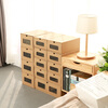 He Jiangong kraft paper drawer-type shoe box shoe cabinet transparent storage box dormitory shoe organization box thickened paper box dust-proof shoe rack universal for men and women within 46 yards 1x1x1cm