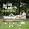 Explorer (TAN XIAN ZHE) inflatable sofa mattress with pillow air bed outdoor camping home floor sleeping mat warm sand color single
