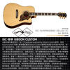 Epiphone Hummingbird Deluxe EC NA wood color full single cutaway electric box luxury acoustic guitar