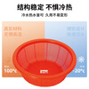 Pearl River drain basket plastic single-layer round sieve kitchen sink vegetable basket fruit washing household basket storage kitchen household 38CM red round sieve