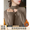 Double-sided velvet half turtleneck bottoming shirt for women 2025 new velvet thickened long-sleeved top for autumn and winter, can be worn inside or outside 917-Apricot 2XL Recommended 125-140 catties