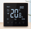 Tuya zigbee wireless wifi central air conditioning thermostat fan coil three-speed switch remote control panel air conditioning model glass screen white