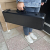 An Junsheng Aluminum alloy box portable suitcase instrument box equipment box tool box glove box accessories box long box This model does not support customization Black 62.5*18.5*11 cutting cotton