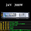 Tuofu 220 to 12v24v100w 400 transformer card cloth light box long ultra-thin LED light box switching power supply 24v300w12.5A size 307*53*22