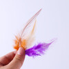 50 pcs 7 colors to choose diy colorful jewelry accessories feathers chicken feather dream catcher craft decorative feathers big red 1 pack (50 pcs)