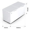 Rongsheng household freezer 143/249/300/506 liters 1.64 meters long horizontal single temperature/dual temperature energy-saving frost-reducing freezer single temperature 506L -36 degrees deep cold fresh-locking freezer