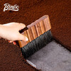 Bincoo military coffee brush grinder desktop gap cleaning solid wood brush can be hung as household bar tools walnut coffee cleaning brush + grinder cleaning brush