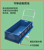 Industrial mopping bucket cleaning mop bucket rectangular mop pool water truck mobile mop truck washing mop bucket single bucket 80*40*23cm bottom model with cart and drain rack