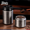 Bincoo coffee bean sealed jar can be pressed and vacuumed to record the date and store the storage jar. Glass light sealed jar-ice pattern free bean scoop 400mL
