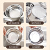 Xingfang stainless steel basin thickened flat bottom soup basin kitchen egg beating and basin washing vegetable baking basin 22 cm