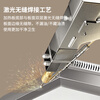 Gas type griddle, commercial thickened and widened large Teppanyaki equipment, steak frying hand cake machine for hotels and restaurants, 718 gas griddle 0.55 meters