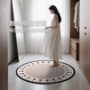 Cartifiya Round Floor Mat Bedroom Cosmetic Mirror Cost-Effective Cloakroom Versatile Floor Mat Yinshan-06 100cm*100cm