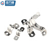 GUWANJI stainless steel U-shaped pipe clamp, riding pipe hoop bracket, pipe buckle, hose hoop, water pipe clamp buckle, 304 thickened M20, 20 pcs/pack