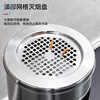 Cigarette butt trash can, stainless steel smoking room ashtray trash can, hotel lobby vertical peel box integrated public office, square sanded with iron inner bucket