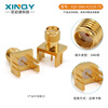 XINQY Xinqiyuan SMA RF coaxial connector PCB printed board test socket 0-6G KCD19 edge card board KE offset feet Inner conductor length 4.8mm, adaptable board thickness 0.8mm 50-199 unit price options