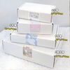 Baokesi ins style white airplane box 32*22*4 10 hand account gift packaging box express handmade Guka packaging box