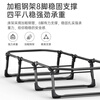 Nanjiren folding bed recliner single bed office nap chair folding nap bed companion bed simple camp bed light hemp gray