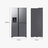 Samsung (SAMSUNG) government subsidy 15% new product AI God refrigerator 5 series refresh 627L butterfly door design sound and touch dual control automatic opening ice and water dispenser household appliances RS80F65F1TSC