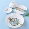 Tao Yuan Meng Blossoms Bowls and Plate Tableware Sets Light Luxury Household Tableware Gift Boxes