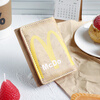 Henglan McDonald's Wallet Maimen M Note Portable Storage Tri-fold Wallet Campus Bank Card Student Body McDonald-MM Anti-Degaussing