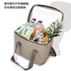 Bag Gole insulation bag 20L thickened large capacity portable picnic insulation bag stall takeout sealed insulation box coffee color 20L