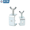 Guwanji iron galvanized tiger clamp pipe clamp U-shaped C-shaped clamp steel pipe square clamp hand-tightened lifting ring clamp galvanized lifting ring 5 pieces opening 30 mm