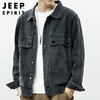 JEEP SPIRIT Jeep denim jacket men's jacket men's autumn and winter workwear high-end casual handsome American tops