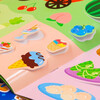 Hairun Sunshine Cognitive Sticker Book for 0-3 years old, delicious food (two editions randomly distributed), interactive sticker game, baby stickers for 0-1-2-3 years old, early education picture book, intellectual development, enlightenment cognitive book, children's educational concentration training stickers