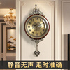 ZUNELL American retro wall clock living room 2026 new light luxury high-end wall clock French European style wall clock high-end Roman numeral style