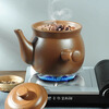 Persson boiled medicine casserole flattened medicine jar Chinese medicine pot old-fashioned unglazed medicinal meal pot gas stove medicine pot decoction medicine casserole 3.5L