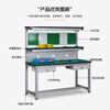 Kegan diy aluminum alloy anti-static workbench aluminum profile operating table computer table workshop factory assembly line assembly table repair table can be customized including accessories 2000*800*1600 double drawer