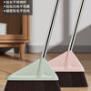 Broom single household single handle sweeping broom soft bristles enlarged broom combination non-stick hair long handle non-bending extended pole large broom glacier blue