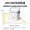 Ice energy outdoor picnic food incubator commercial stall ice storage ice bucket camping fishing mobile refrigerator freezer 22 liters white gray free 450ML ice box*2 + ice bag 1