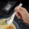 Sansi Steel (SSGP) 99% pure titanium table spoon, personal special children's high-end eating and soup spoon, deepened spoon