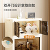 Jingdong-made installation-free storage cabinet with wheels, foldable magnetic large-capacity storage cabinet, bedside table, 55cm wide, five layers