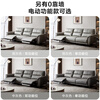 Quanyou Home Leather Living Room Modern Simple First-layer Cowhide Straight Row Leather Art Sofa Furniture