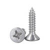An Junsheng stainless steel countersunk head self-tapping screws national standard flat wood screws screws Rose cross stainless steel screws M3.5*16 (about 550 pieces per pound) five pounds