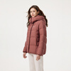 Tambor Down Jacket Women's Short Removable Hat Versatile Casual Winter Warm Jacket TB5530358Z Mousse Red 170