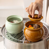 Jingdezhen food-grade ceramic water-proof stew pot stew pot household steam pot stew pot Shaxian soup pot pot simmering pot ceramic pot 350ml white small pot (